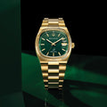 Super Seville High Precision Quartz Gold-Tone 37.5mm - Green on Bracelet