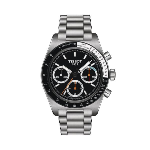 PR516 Mechanical Chronograph 41mm - Black on Bracelet | Teddy