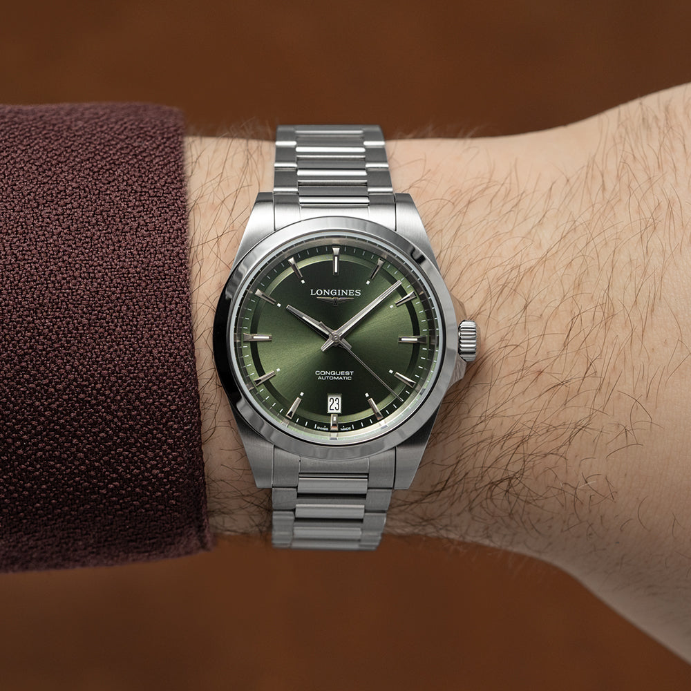 Longines Conquest Green On Wrist Longines Hydroconquest 41mm Green