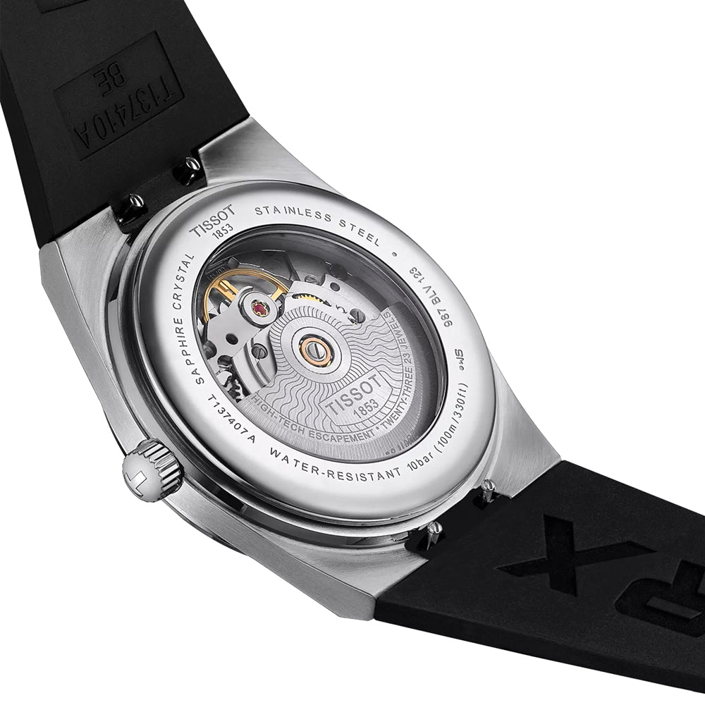 PRX Automatic Powermatic 80 40mm Black on Rubber Strap
