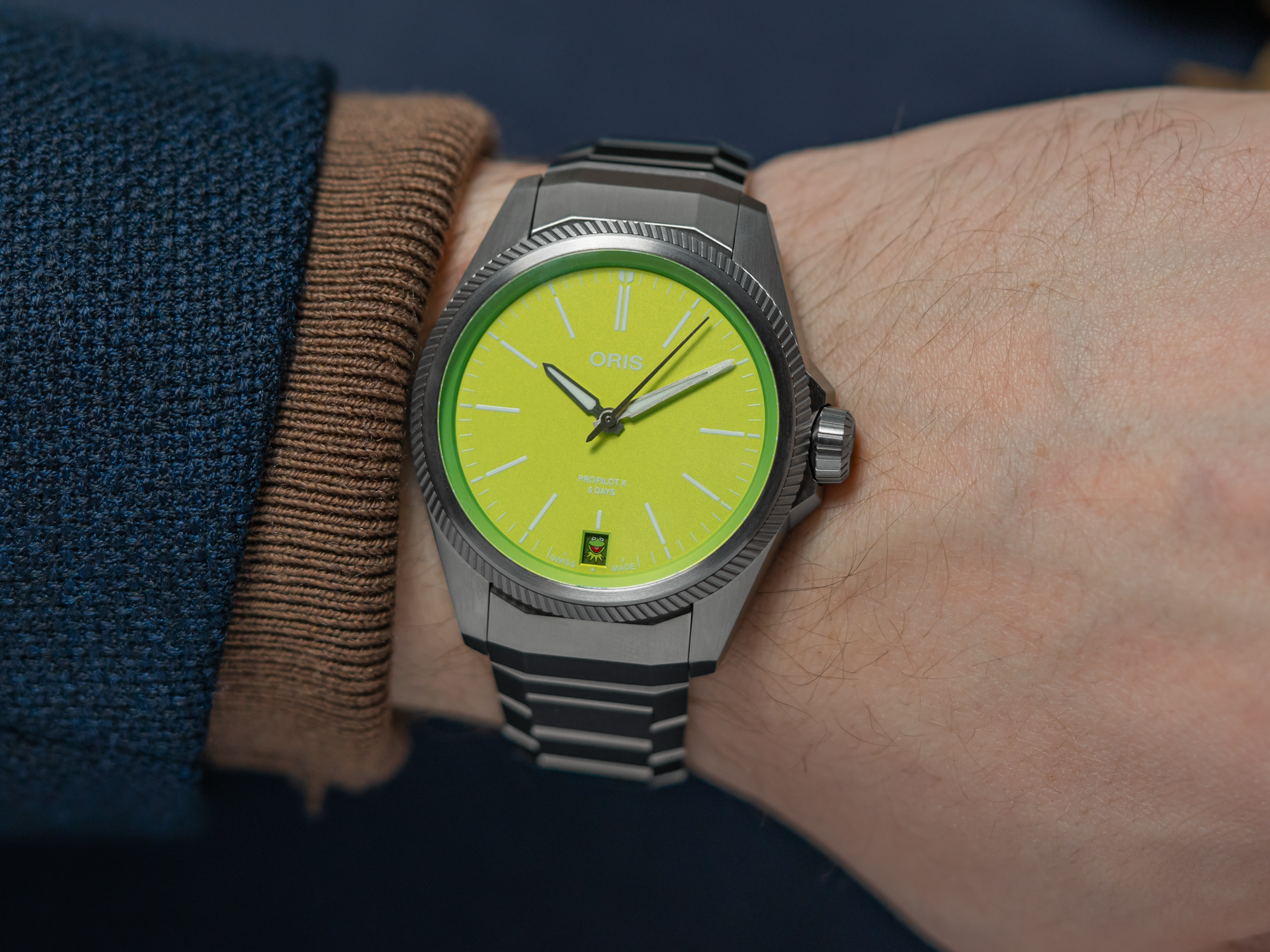 The New & Conversation Starting Oris ProPilot X Kermit Edition (Yes, You Heard That Right)