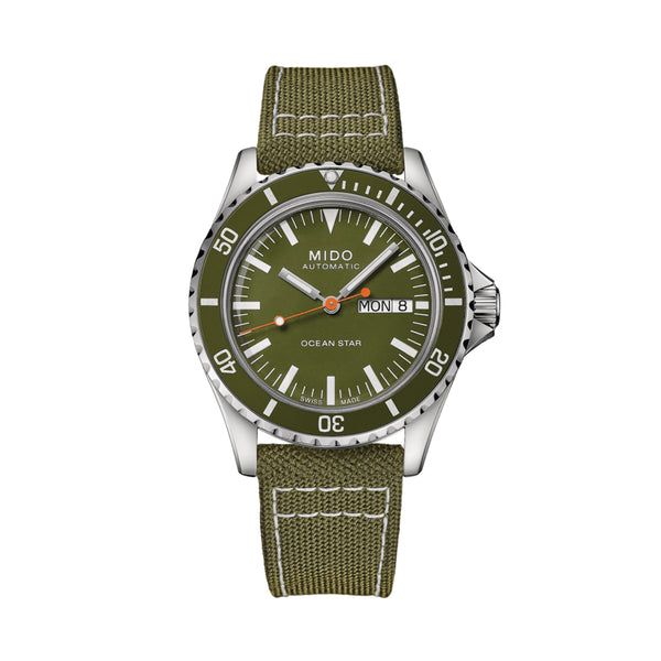 Ocean Star Tribute 40.5mm - Green on Fabric Strap - Teddy Baldassarre