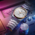 PRX Automatic Powermatic 80 Rose Gold 40mm - Silver on Bracelet
