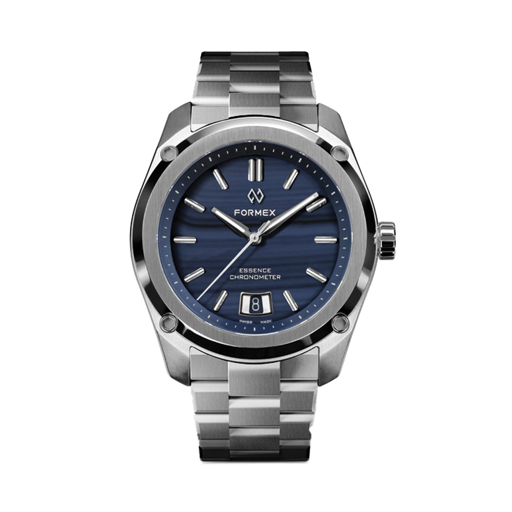 Automatic Chronometer "Blue Agate" 39mm - Blue on Bracelet