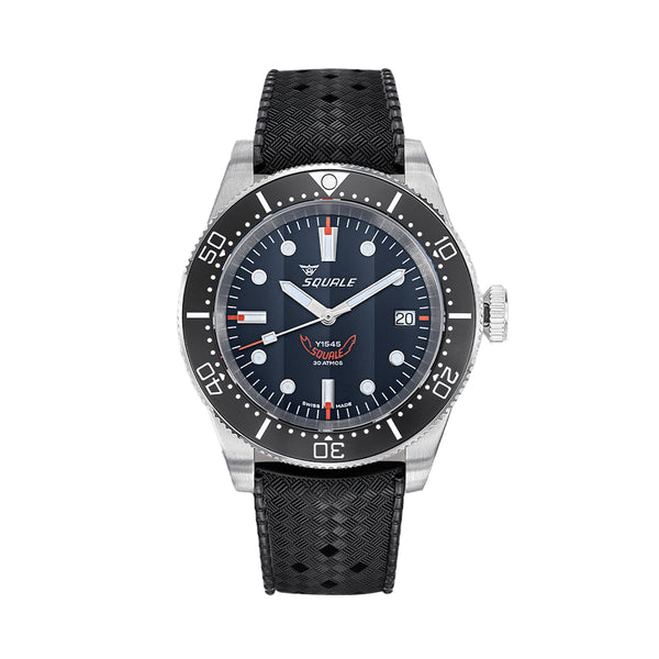 (専用)B51R10様 1545 Steel 40mm - Black on Rubber Strap | Teddy Baldassarre