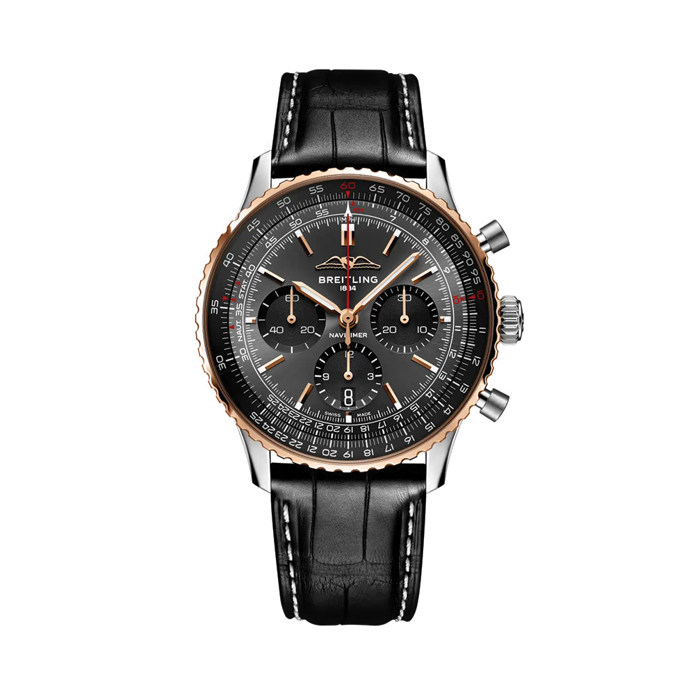 Navitimer B01 Chronograph Limited Edition Steel and 18k Red Gold 43mm ...
