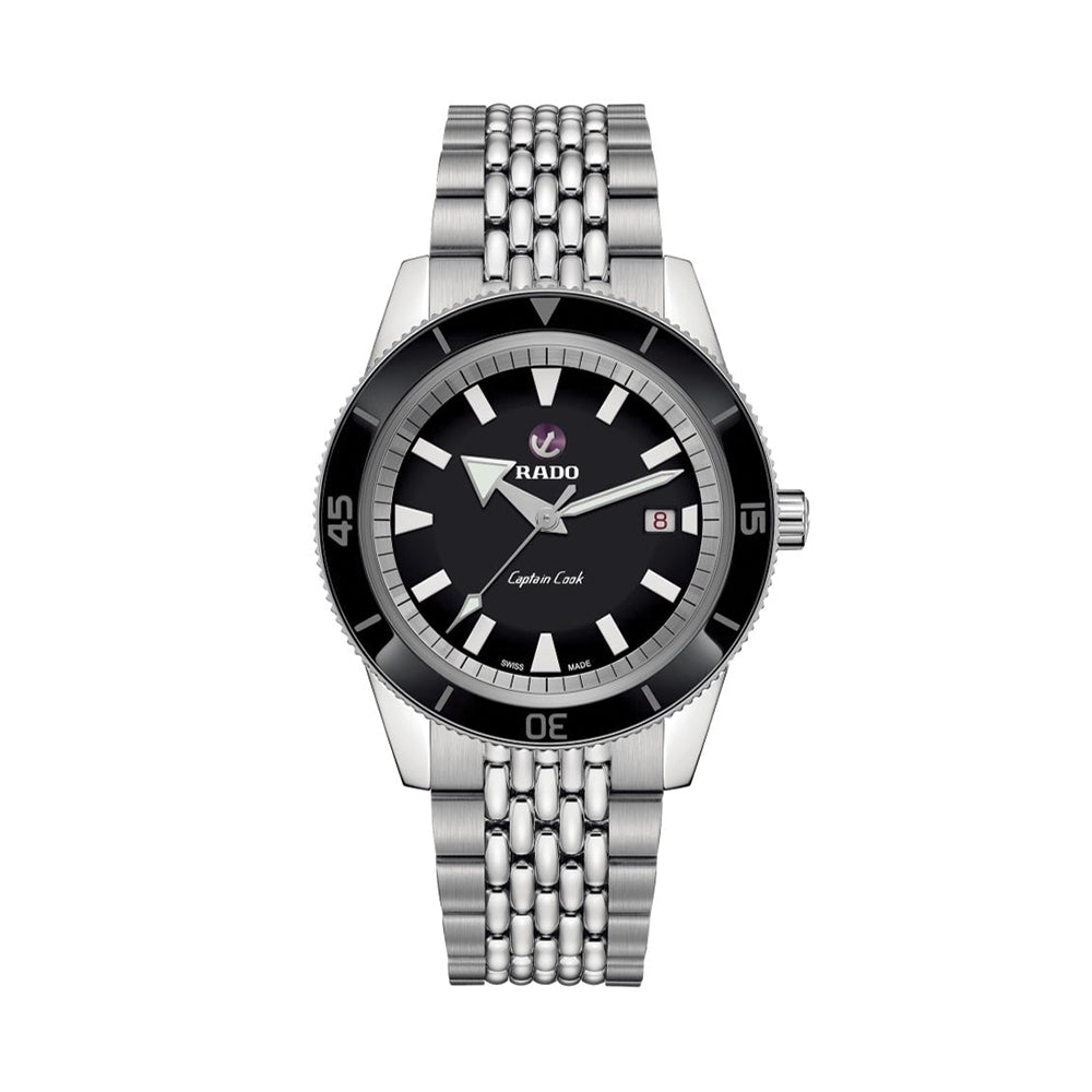 Captain Cook Automatic 42mm - Black on Beads of Rice Bracelet