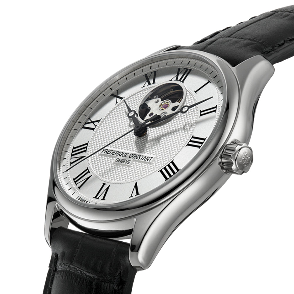 Classics Heart Beat Automatic 40mm - Silver on Leather Strap