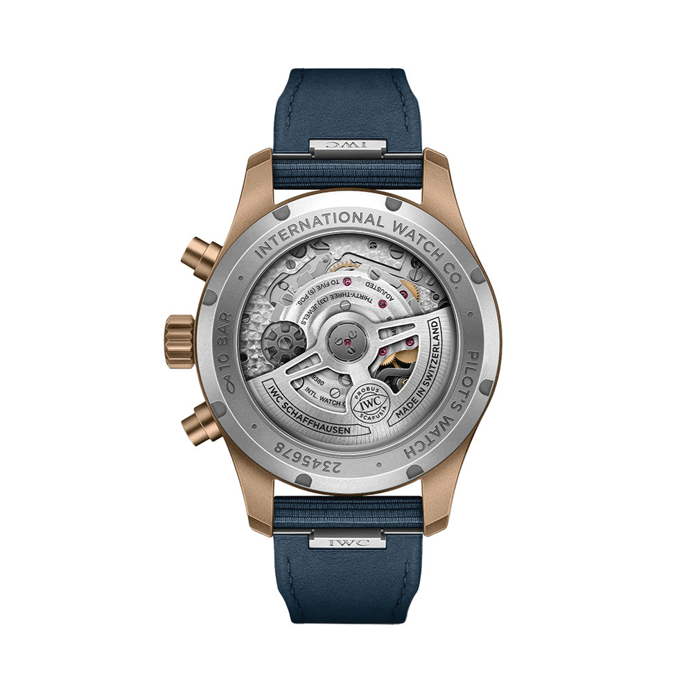 Pilot's Watch Chronograph Bronze Case 41mm - Blue on Textile Strap