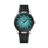 Seamaster Aqua Terra 150M 41mm - Turquoise on Rubber Strap