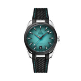 Seamaster Aqua Terra 150M 38mm - Turquoise on Rubber Strap