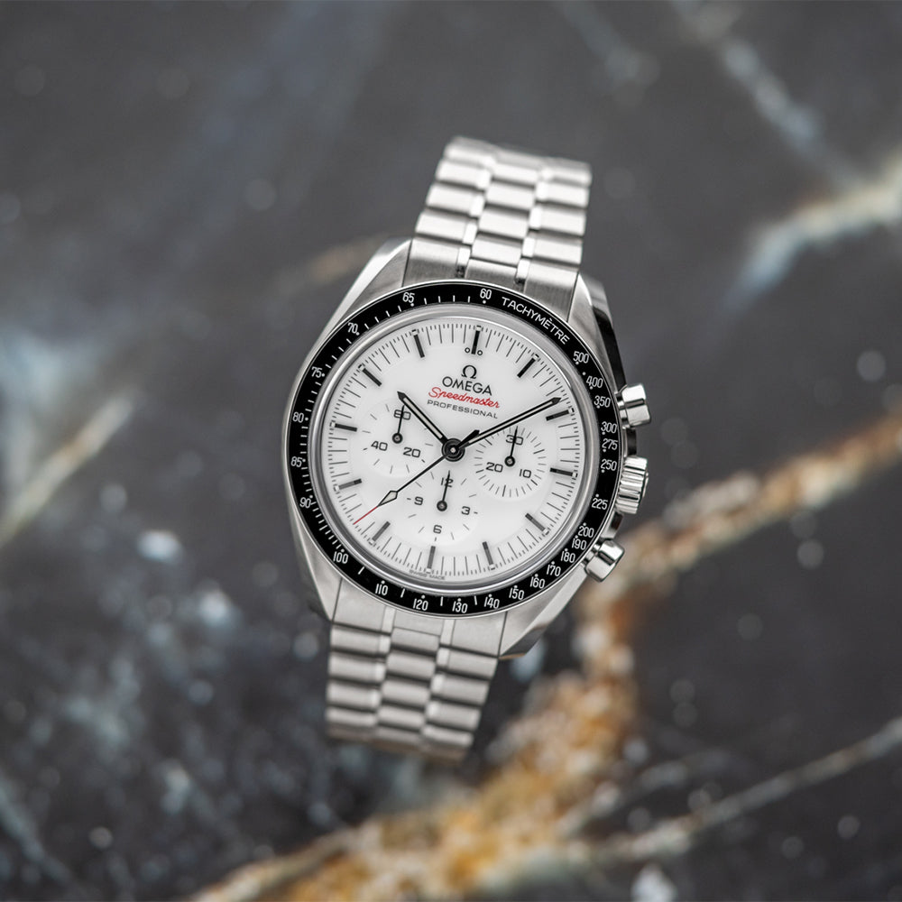 Speedmaster Moonwatch Professional Co-Axial Master Chronometer Chronograph Sapphire 42mm - White on Bracelet