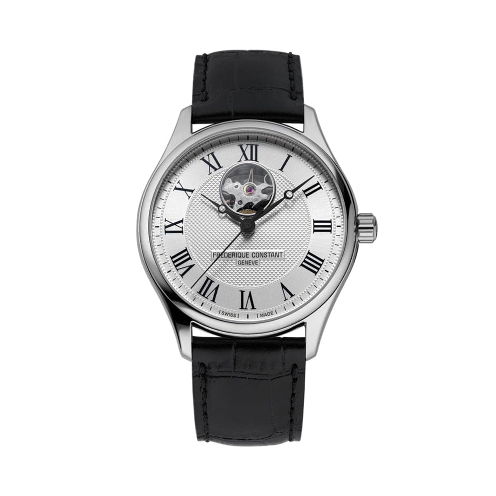Classics Heart Beat Automatic 40mm - Silver on Leather Strap