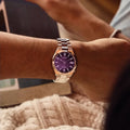 Tsuyosa Automatic 37mm - Purple on Bracelet