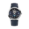 Classics Heart Beat Moonphase Date 40mm - Blue on Leather Strap