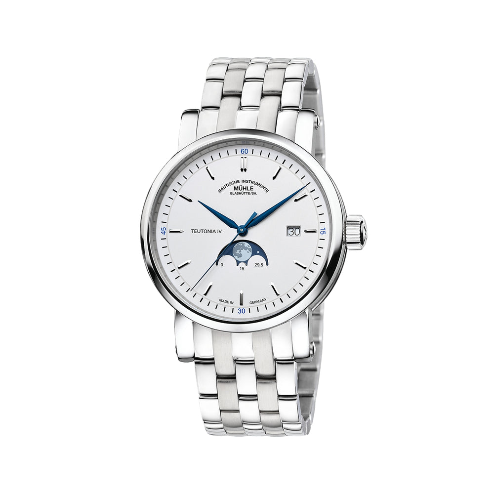 Teutonia IV Moonphase Stainless Steel Bracelet