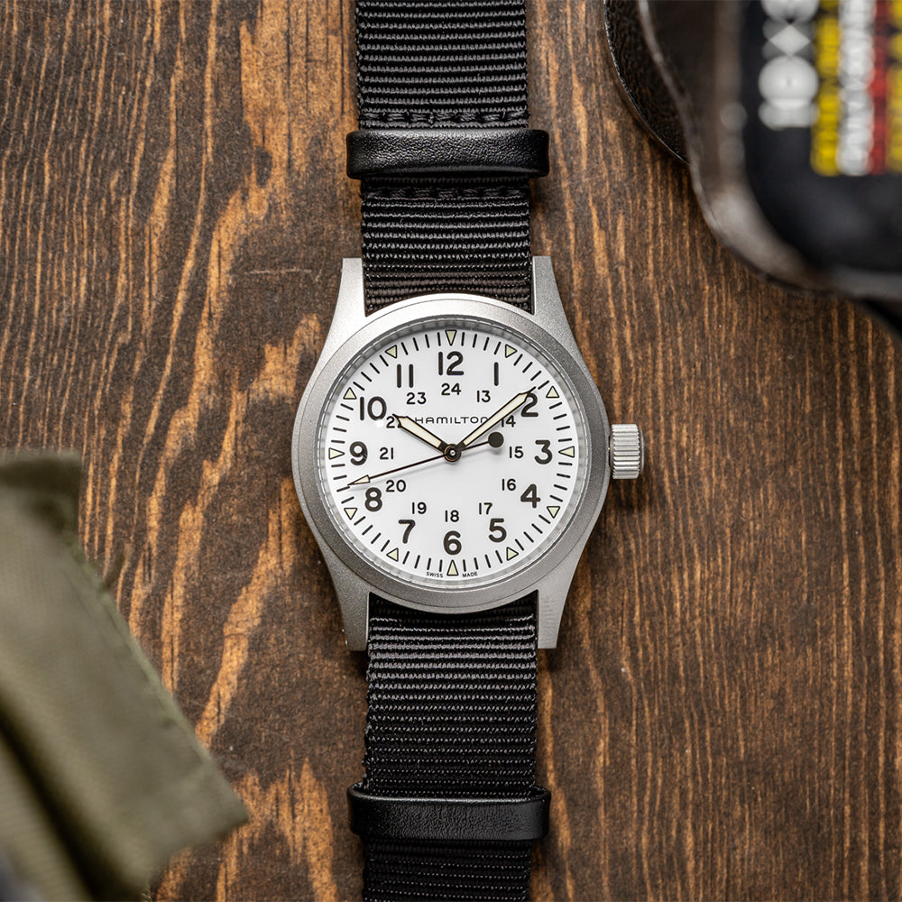 Khaki Field Mechanical 38mm White