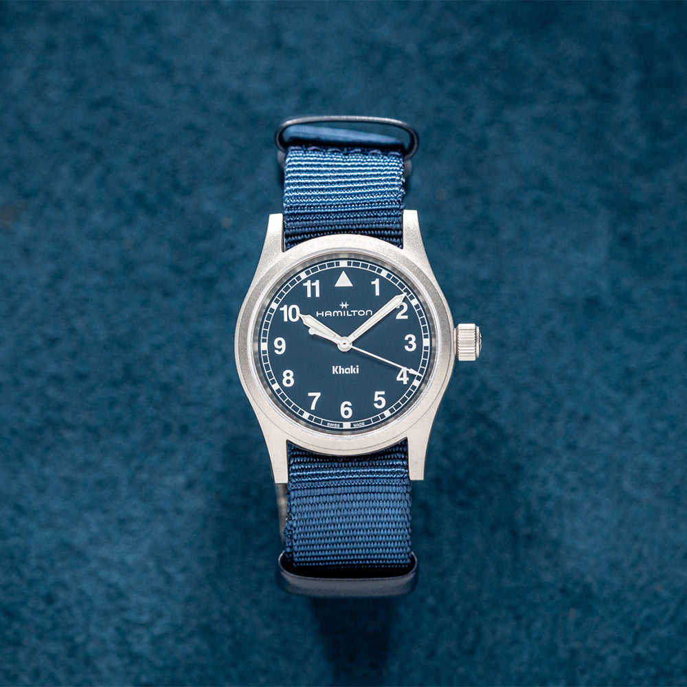 Khaki Field Quartz Blue Dial, 33mm