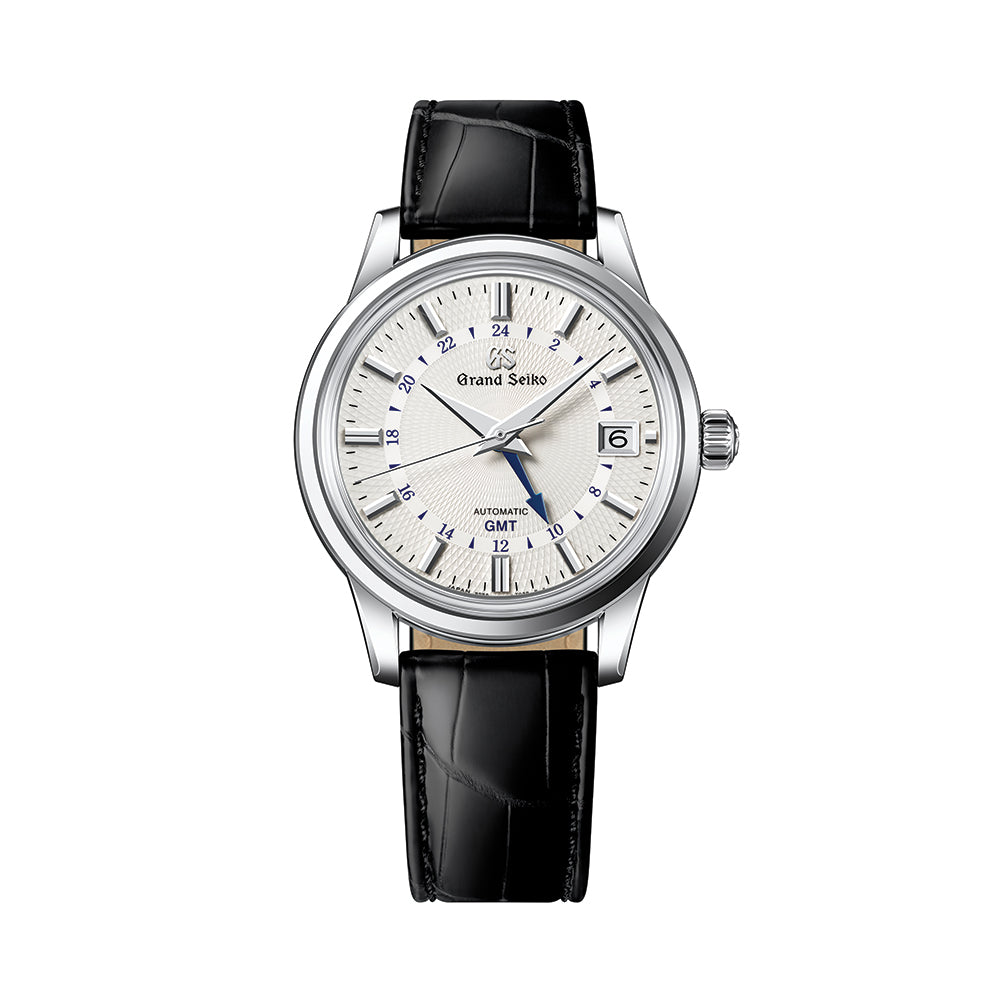 SBGM255 Elegance Automatic Mechanical GMT 39.5mm - White on Leather Strap