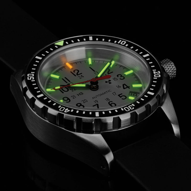 MSAR Type II Diver's Automatic Arctic Edition 36mm - White on Bracelet ...