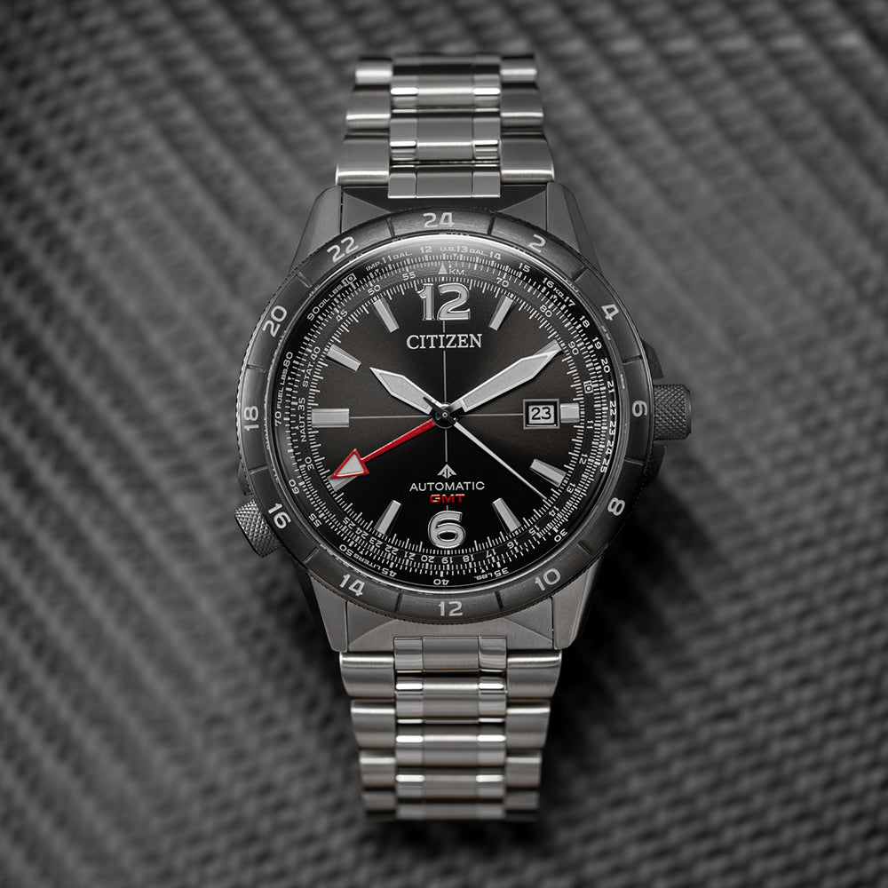 Sky Automatic GMT Black Dial, 44.5 mm