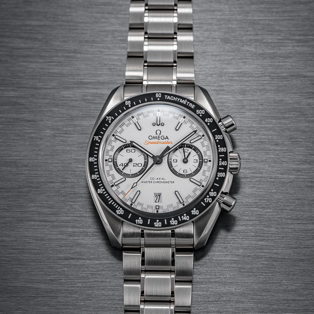 Speedmaster Racing Co-Axial Master Chronometer Chronograph 44.25mm - White on Bracelet