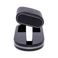 Formula Watch Stand with Tray - Black and Silver