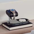 Formula Watch Stand with Tray - Carbon Fiber Finish