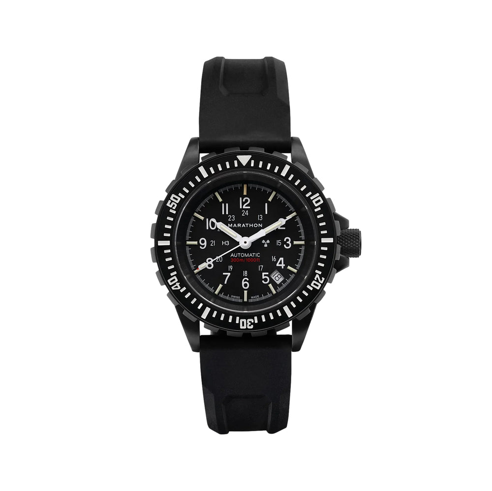 GSAR Diver's Automatic Anthracite 41mm - Black on  Rubber Strap