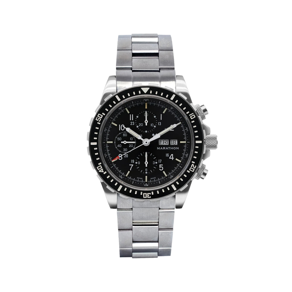 CSAR Pilot's Automatic Chronograph 46mm - Black on Bracelet
