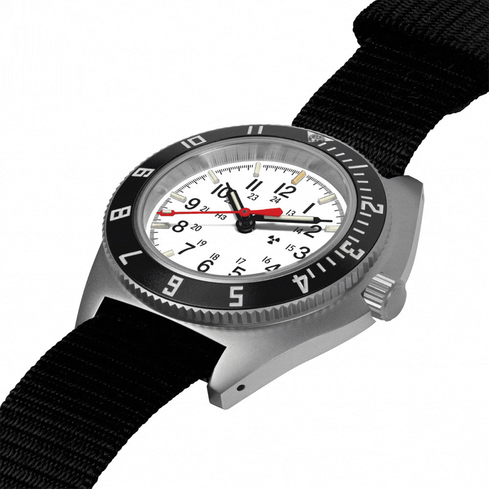 SSNAV No Date Arctic Edition 41mm - Arctic on Ballistic Nylon Strap