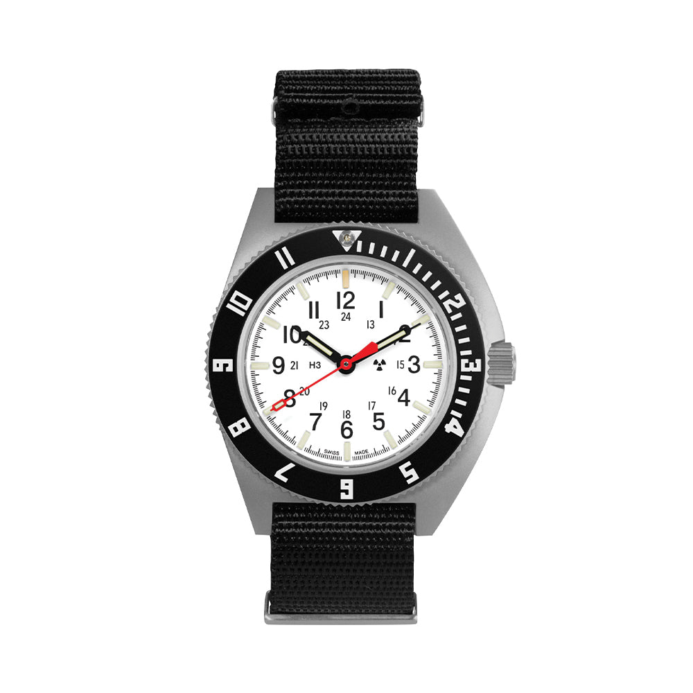 SSNAV No Date Arctic Edition 41mm - Arctic on Nylon Defense Standard Strap
