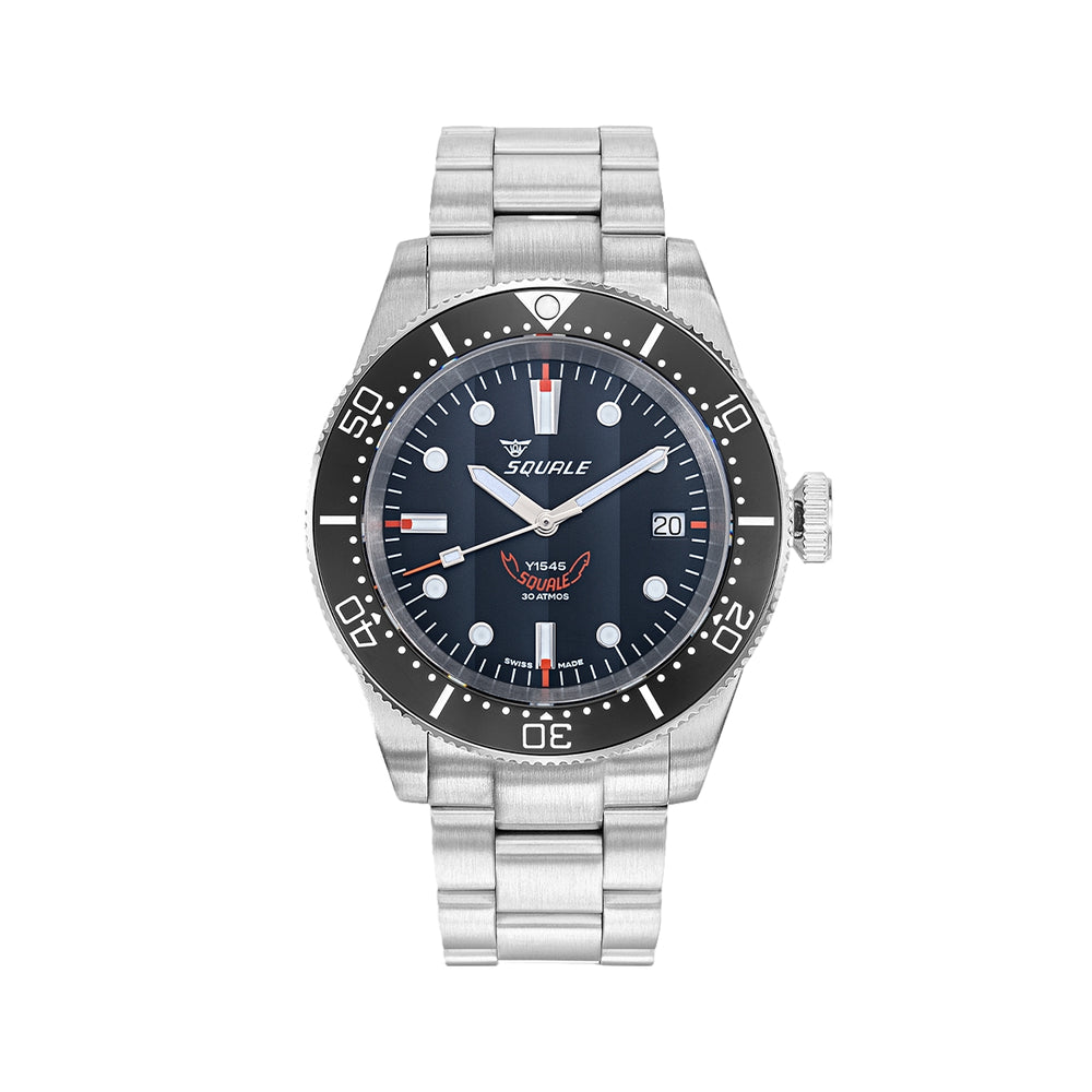 1545 Steel 40mm - Black Bracelet