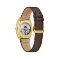 Young at Heart Gold-Tone 33.5mm - Brown on Leather Strap
