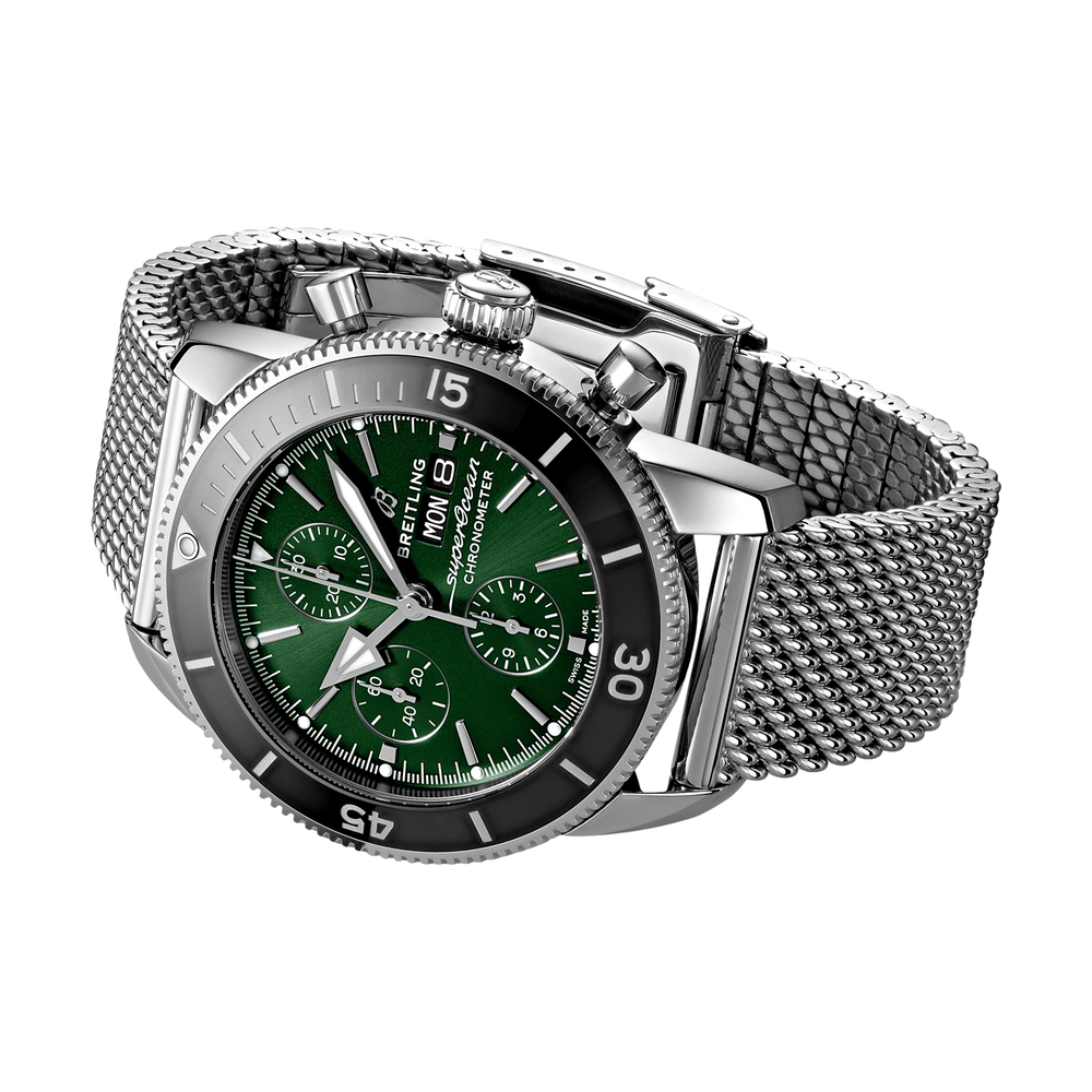 Superocean Heritage Chronograph 44mm Stainless Steel - Green