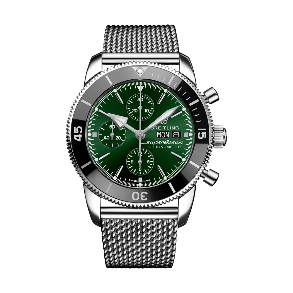 Superocean Heritage Chronograph 44mm Stainless Steel - Green