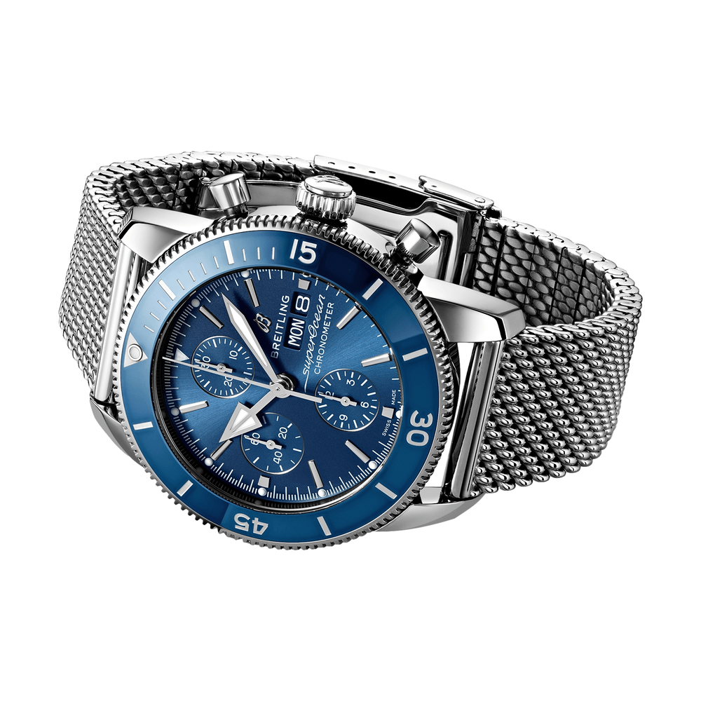 Superocean Heritage Chronograph 44mm Stainless Steel - Blue