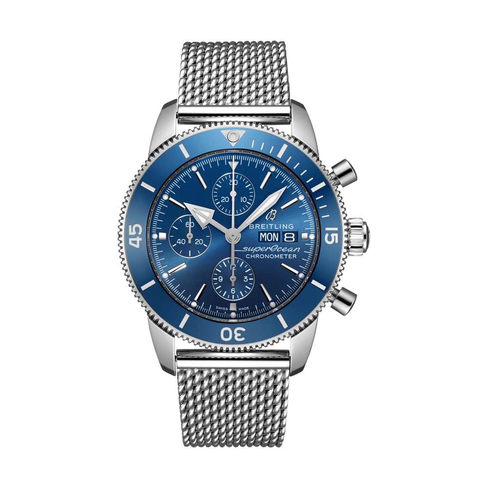 Superocean Heritage Chronograph 44mm Stainless Steel - Blue