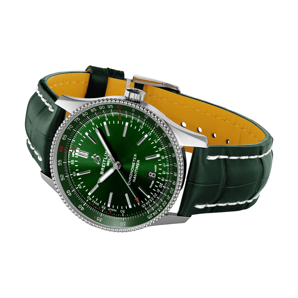 Navitimer Automatic 41mm Stainless Steel - Green