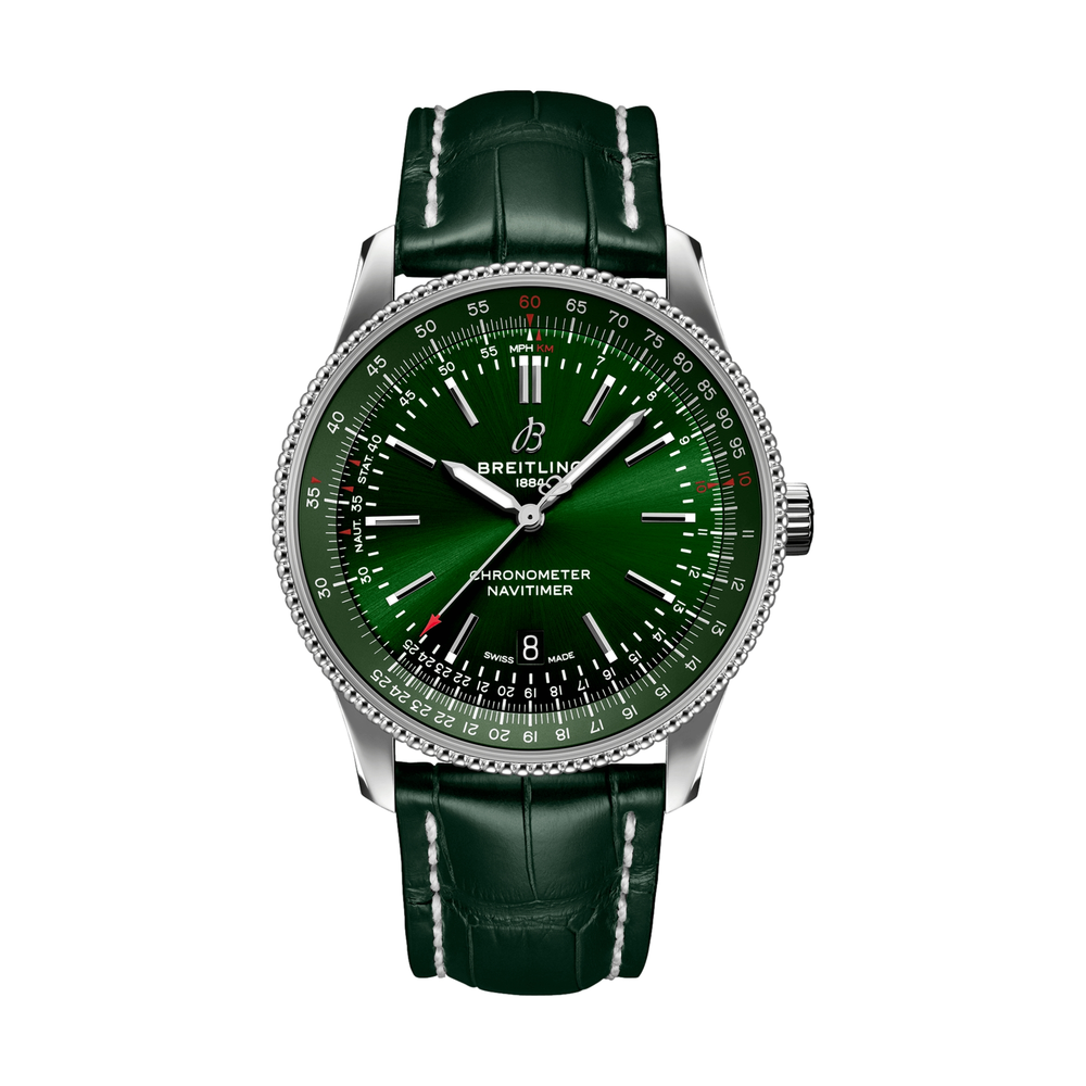 Navitimer Automatic 41mm Stainless Steel - Green