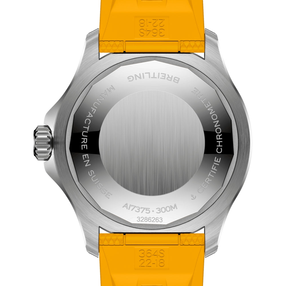 Superocean Automatic 42mm Rainbow on Yellow Rubber Strap