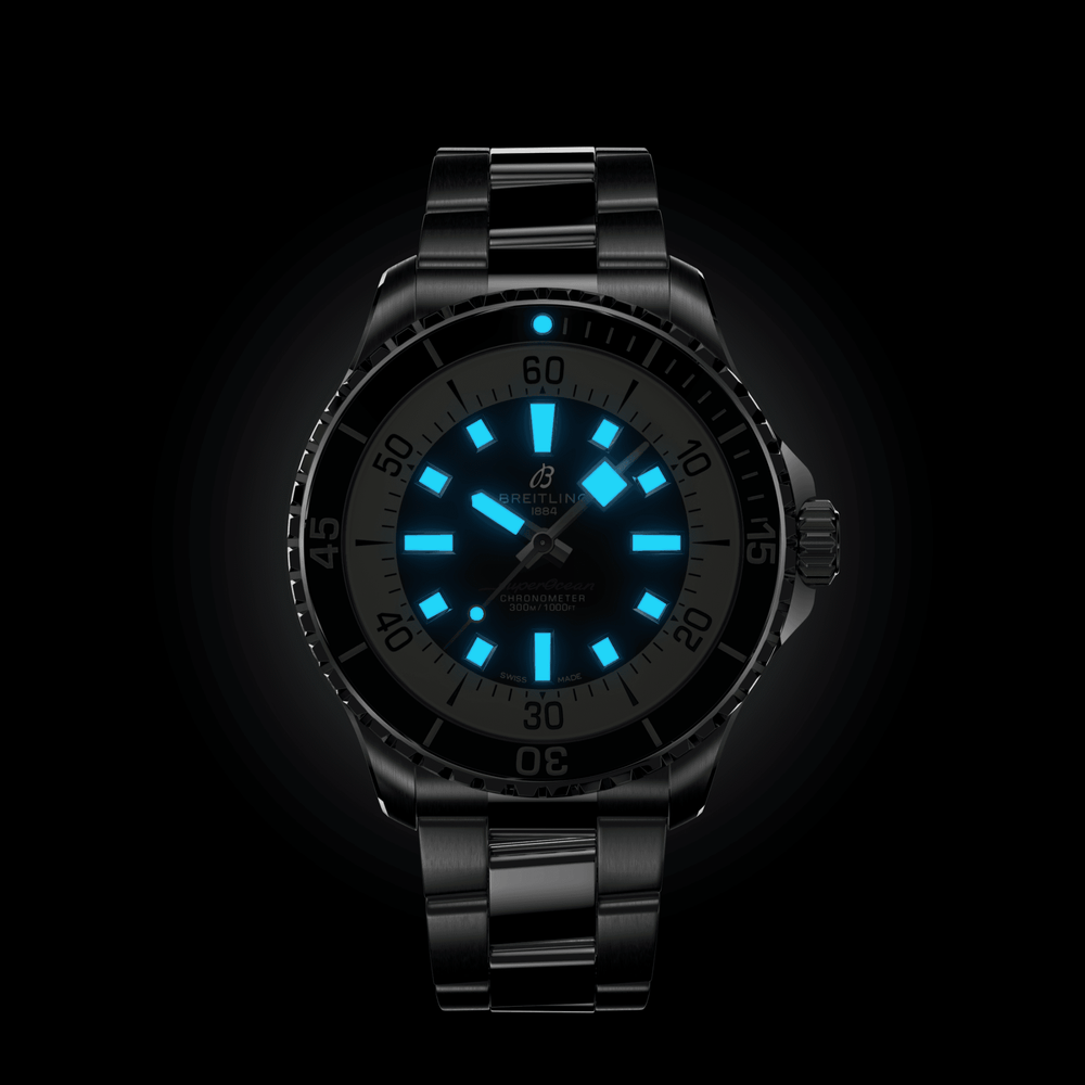 Superocean Automatic 44mm Stainless Steel - Black