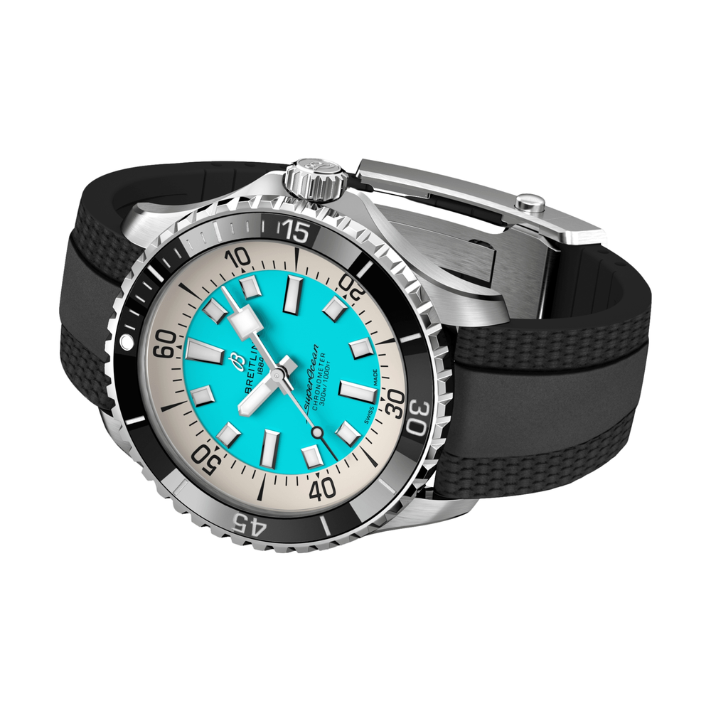 Superocean Automatic 44mm Stainless Steel - Turquoise