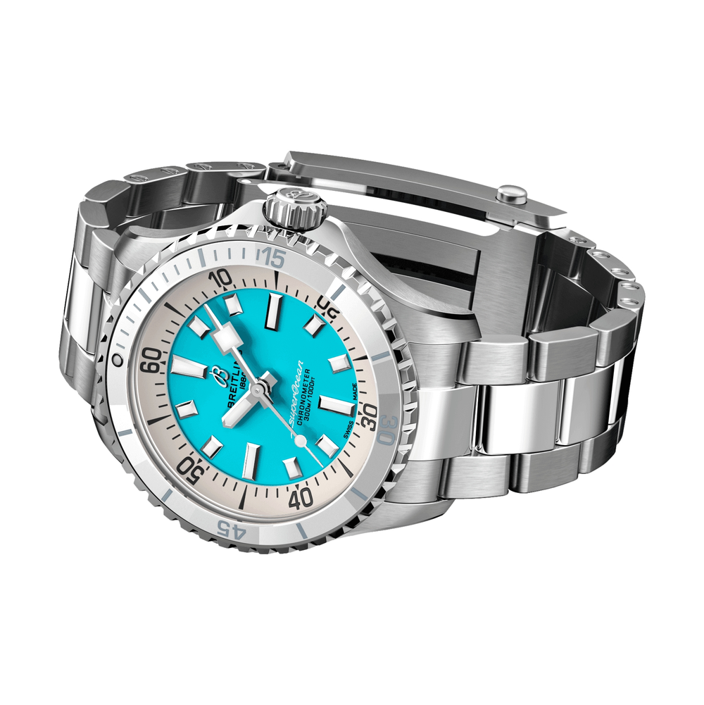 Superocean Automatic 36mm Stainless Steel - Turquoise