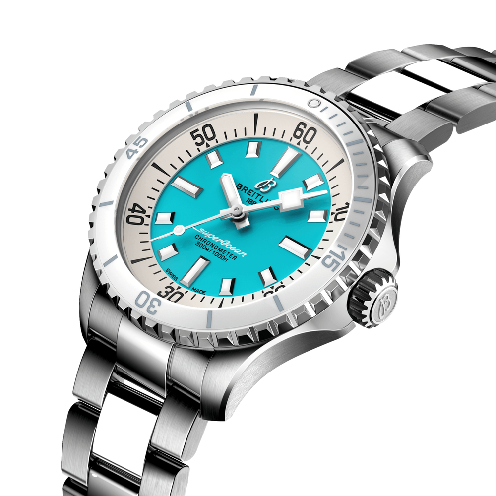 Superocean Automatic 36mm Stainless Steel - Turquoise