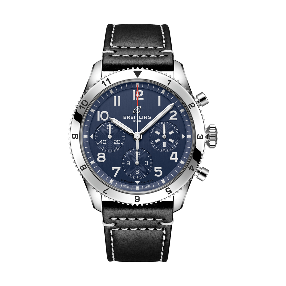 Classic AVI Chronograph 42mm Tribute to Vought F4U Corsair - Blue Classic AVI Chronograph 42mm Tribute to Vought F4U Corsair - Blue