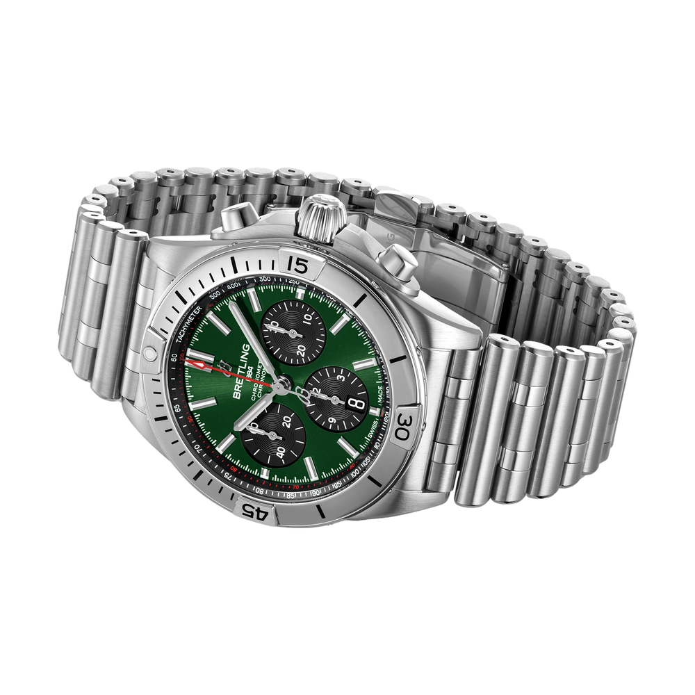 Chronomat B01 42mm Stainless Steel - Green