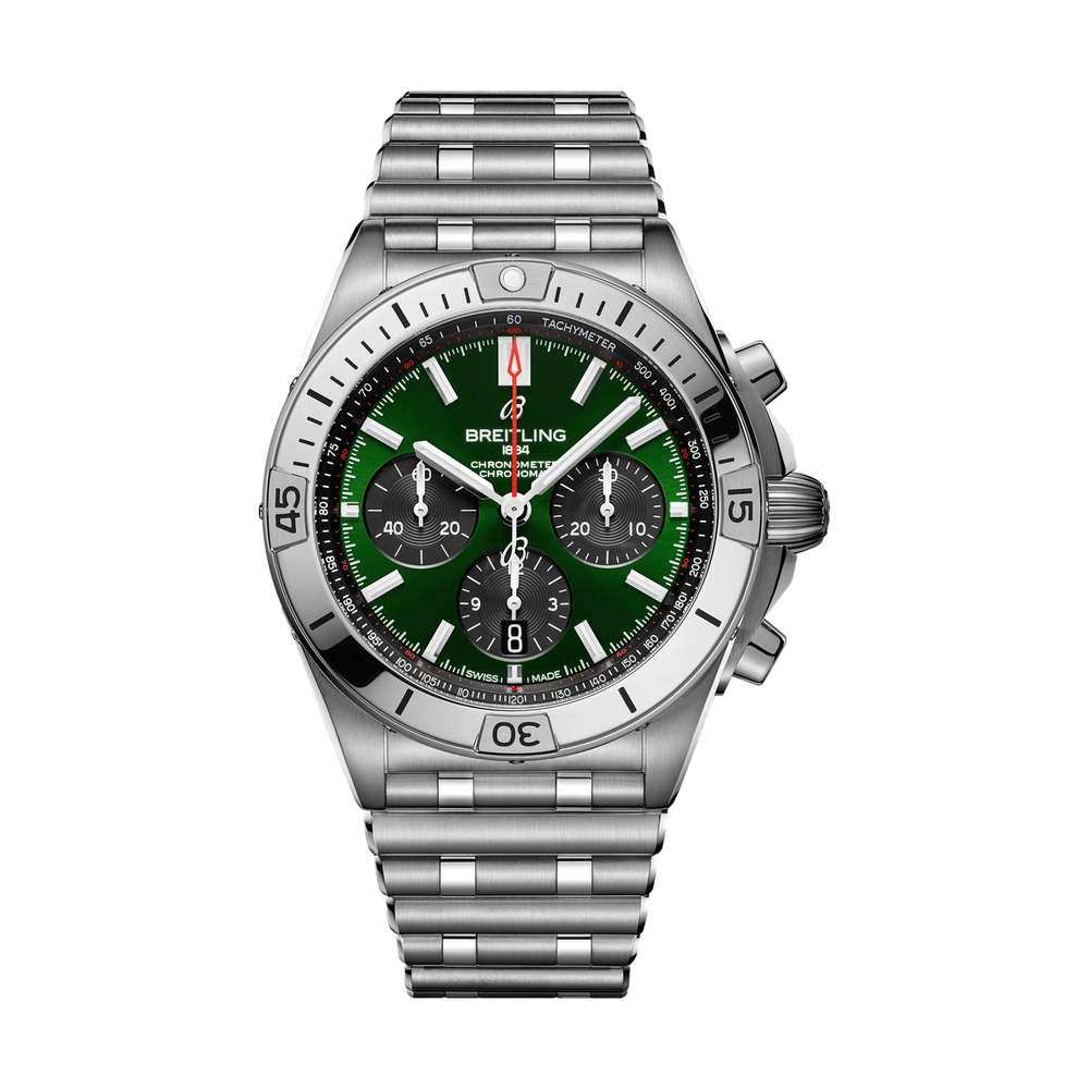 Chronomat B01 42mm Stainless Steel - Green