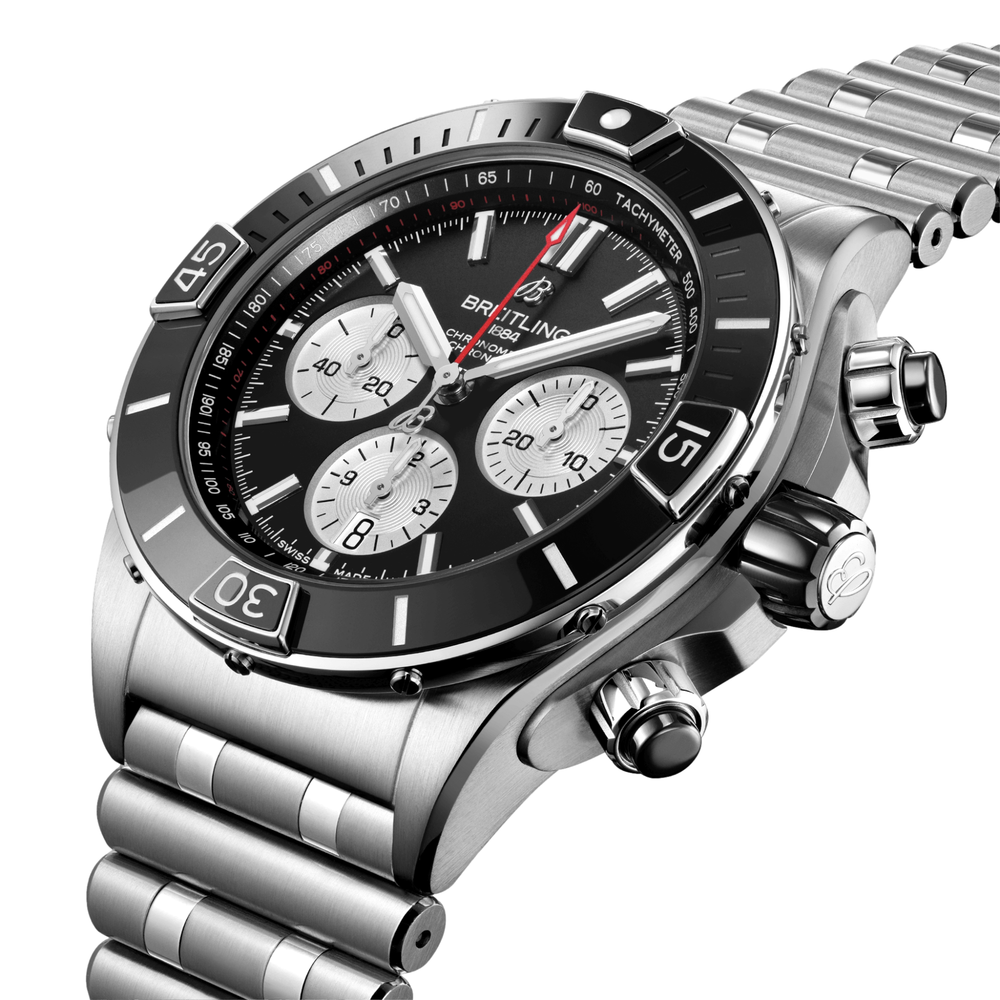 Super Chronomat B01 44mm Stainless Steel - Black