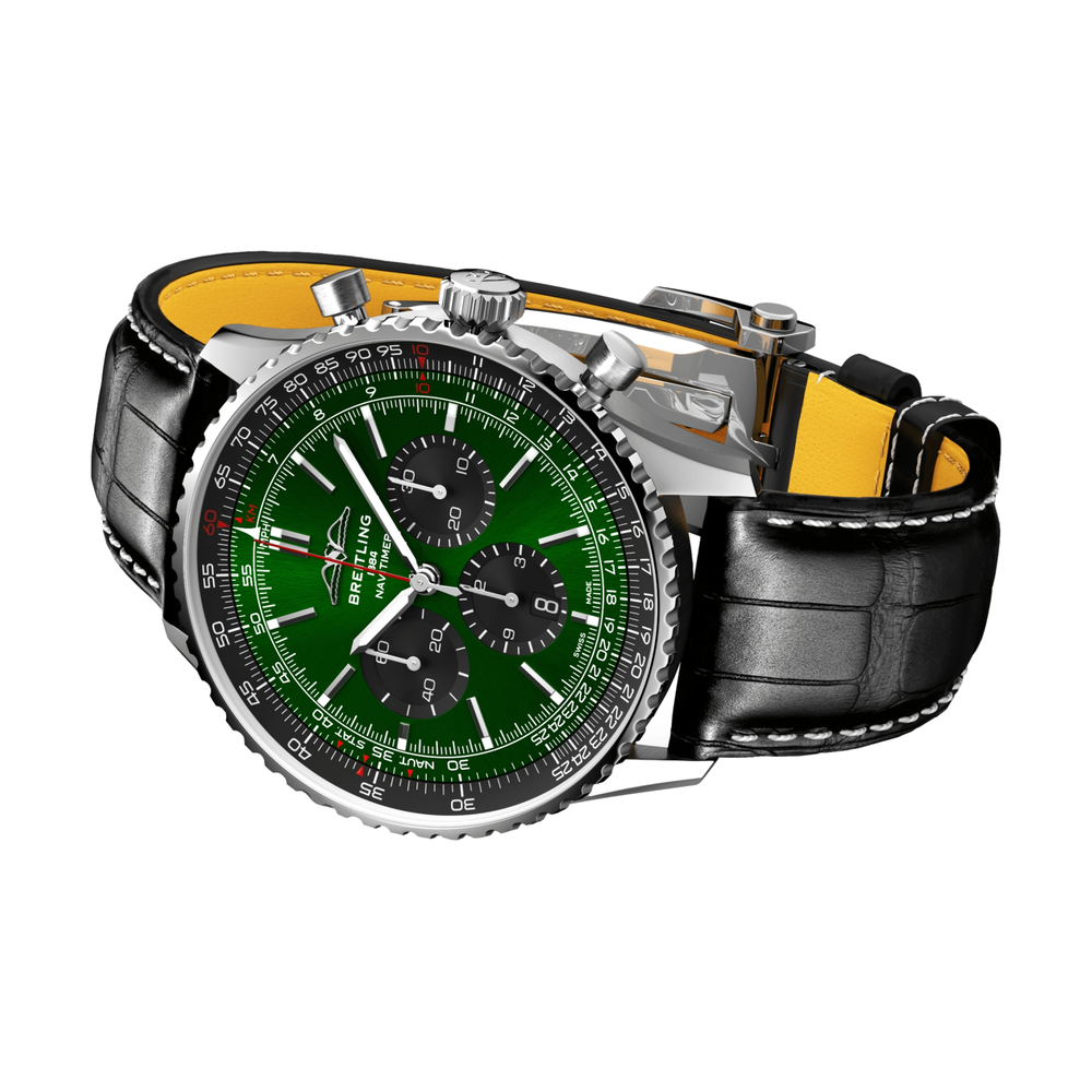 Navitimer B01 Chronograph 46mm Stainless Steel - Green